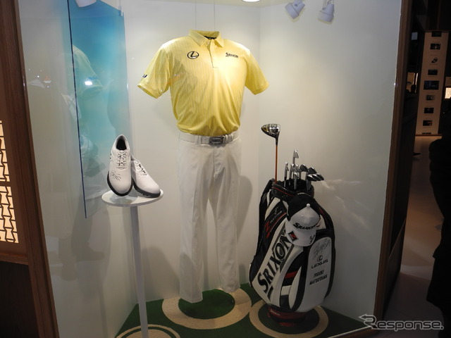 プロゴルファー松山英樹選手のサインが入ったゴルフ用品