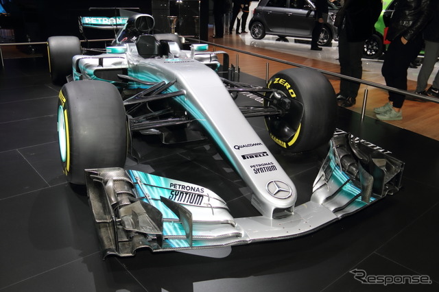 東京モーターショー2017に展示されているF1マシン