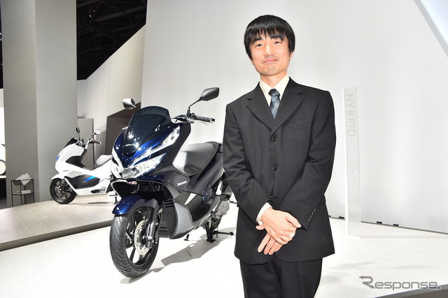 開発リーダーの大森純平氏(本田技術研究所 二輪R&Dセンター 第1商品開発室 第2ブロック 研究員)