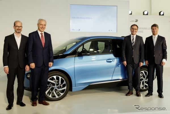 BMWグループのドイツ・ライプツィヒ工場からラインオフした10万台目のi3