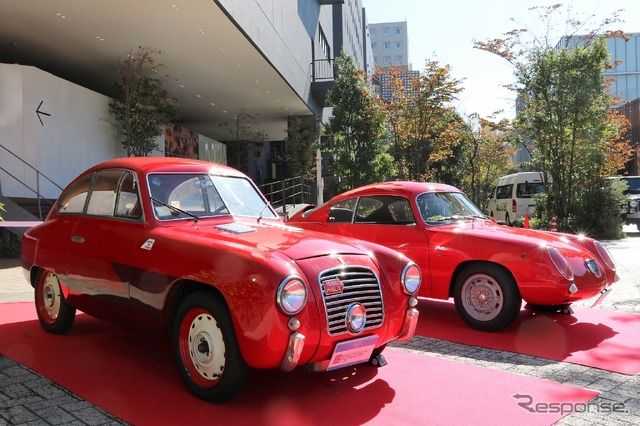 フィアットアバルト 750 ザガート（手前）とフィアットアバルト 750 GTザガート（奥）