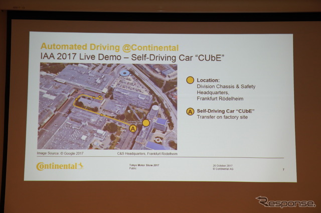 コンチネンタル事業説明会(東京モーターショー2017)