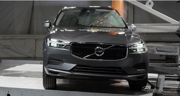 ユーロNCAPでのボルボ XC60新型の衝突テスト