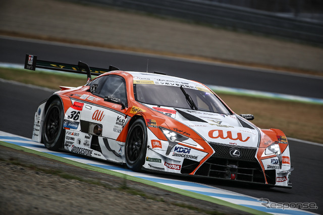 GT500ドライバーズランク4位の#36 LC500(中嶋一貴&ロシターのうち、4位に位置する選手はロシターのみ)。