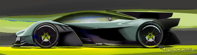 アストンマーティン ヴァルキリー AMR PROのイメージスケッチ