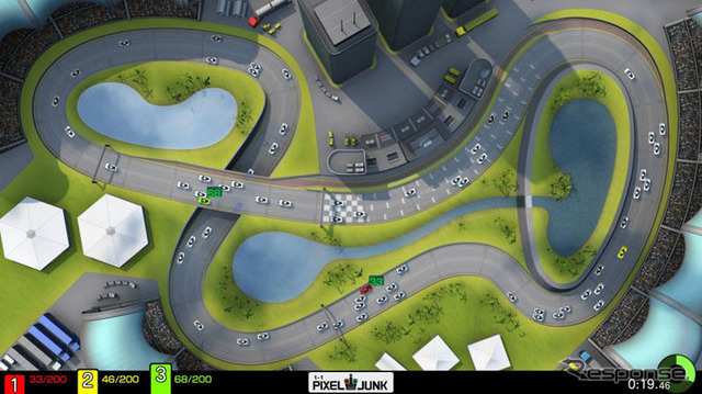 【東京ゲームショウ07】PS3『PixelJunk RACERS』…シンプルだからムキになる