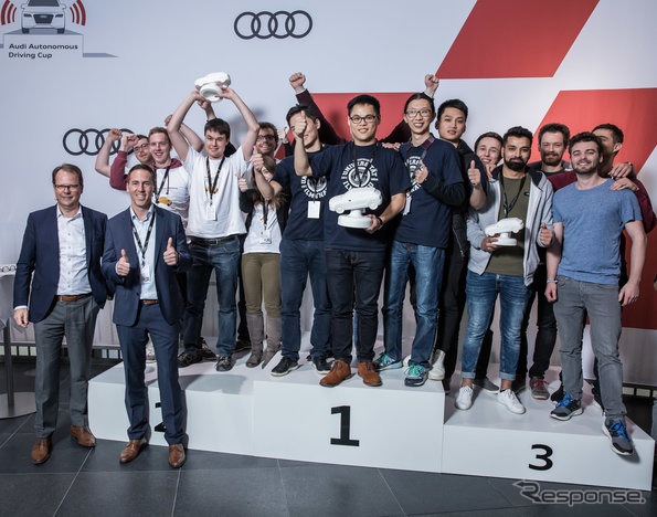 アウディ自動運転カップ2017で優勝したドイツのイルメナウ工科大学