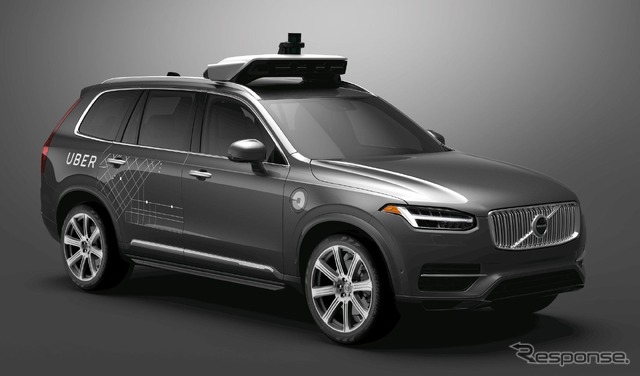 ボルボXC90ベースのウーバーの自動運転車