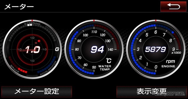 トヨタ ヴィッツ GRMN 専用T-Connectナビ(3連メーター画面)