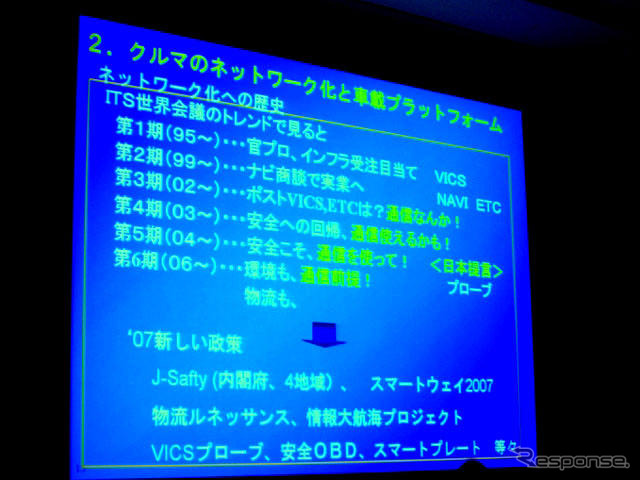 【CEATEC07】これからのITS「車外との情報交換」…講演
