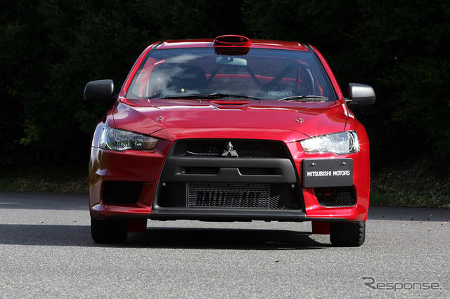 【WRCラリージャパン】ランエボX がコースカーとして登場