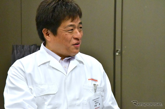 新型ゴールドウイング開発責任者の中西 豊さん(本田技術研究所 二輪R&Dセンター)。