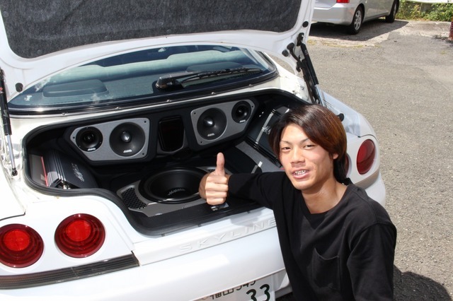 car audio newcomer! U-23 日産 スカイラインGT-R(オーナー:岡本隼和さん)by Warps 前編
