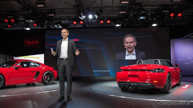 ポルシェ718ボクスターGTSと718ケイマンGTS(ロサンゼルスモーターショー2017)