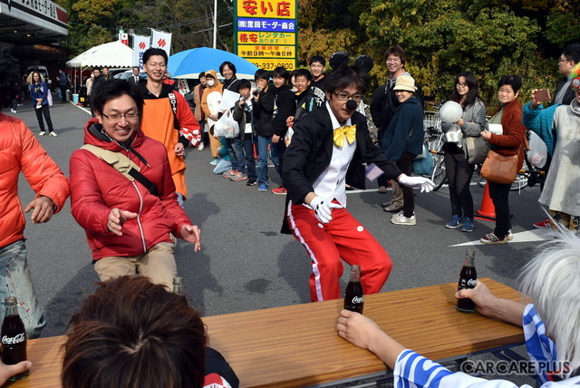 タカキーマウスも参戦！激走からの早飲みに挑戦