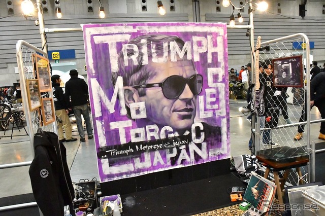 トライアンフ モーターサイクルズ ジャパンのブース。