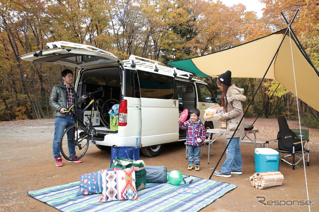 トヨタ ハイエース “リラクベース”で初めての車中泊キャンプ