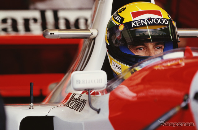アイルトン・セナ(1993年、マクラーレン) (c) Getty Images