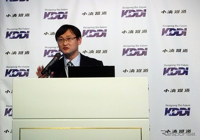 KDDIと小湊鐵道によるIoT活用「路線バス危険運転予防」実証実験 記者説明会