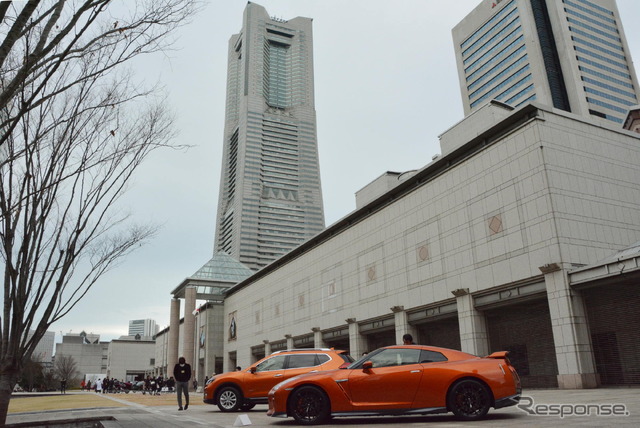 エントリー車両は横浜美術館に展示され、一般者も見学できた