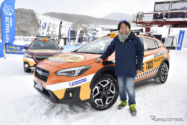 スバル ゲレンデタクシー2018 新井敏弘選手