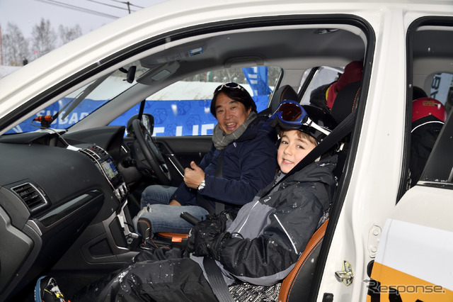 スバル ゲレンデタクシー2018 新井敏弘選手