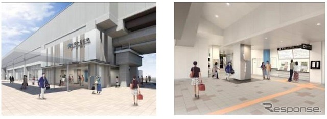 改正を機に、東おおさか線JR長瀬~新加美間に開業する衣摺加美北駅のイメージ。