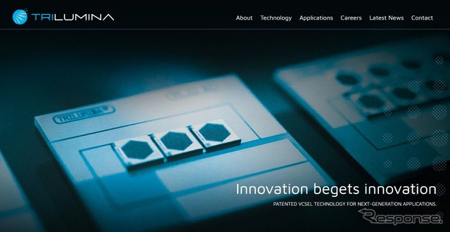 米国のTriLumina社の公式サイト