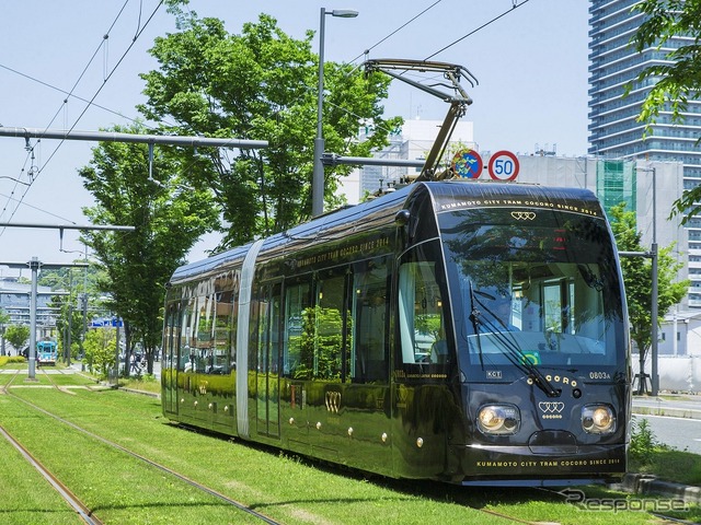 前回は東京メトロ・ANA・熊本電鉄の3社が参加したが、今回は熊本県内の4社局が新たに加わる。写真は熊本市電。