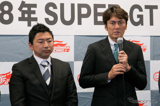 グッドスマイルレーシング、谷口信輝選手(右)、片岡龍也選手(左)