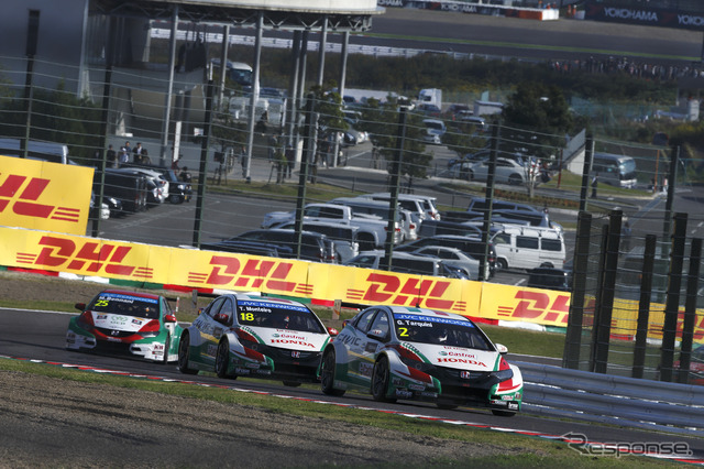 2014年に鈴鹿で開催されたWTCC日本戦の模様。