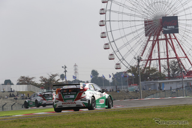 2014年に鈴鹿で開催されたWTCC日本戦の模様。