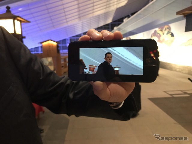 羽田空港での「SAMURAI FILM」