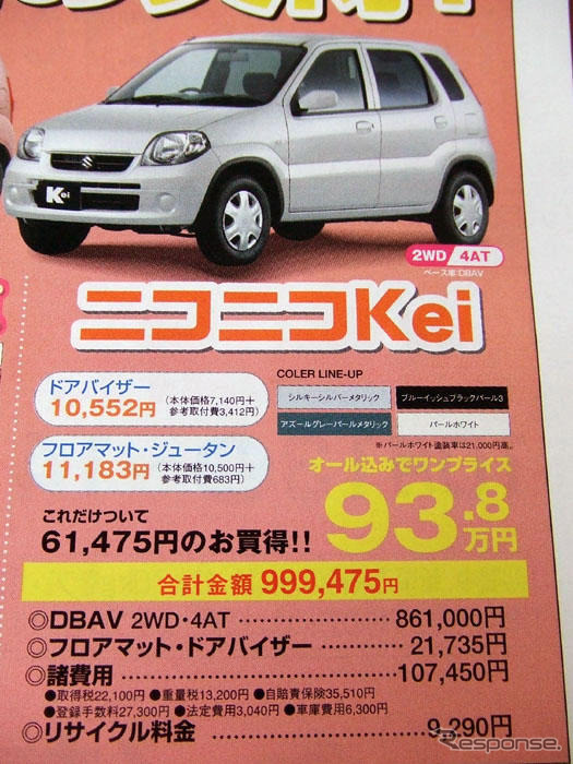 【明日の値引き情報】このプライスで軽自動車を購入できる!! 続