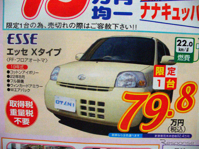【値引き情報】このプライスで軽自動車を購入できる!! 秋のお出かけに