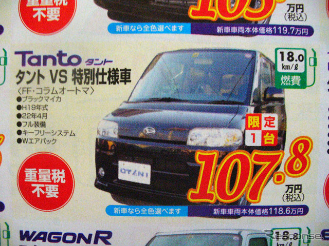 【値引き情報】このプライスで軽自動車を購入できる!! 秋のお楽しみに