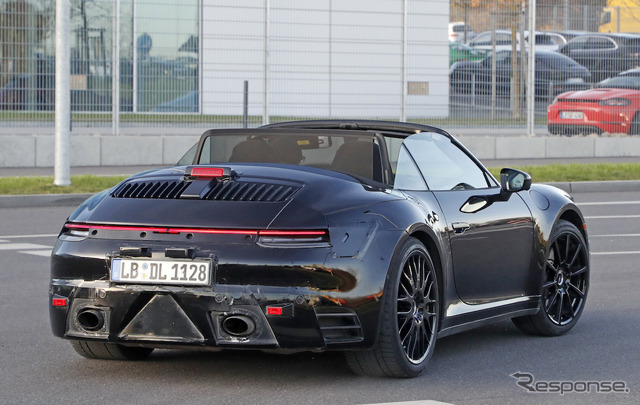 ポルシェ 911カブリオレ 次期型スクープ写真