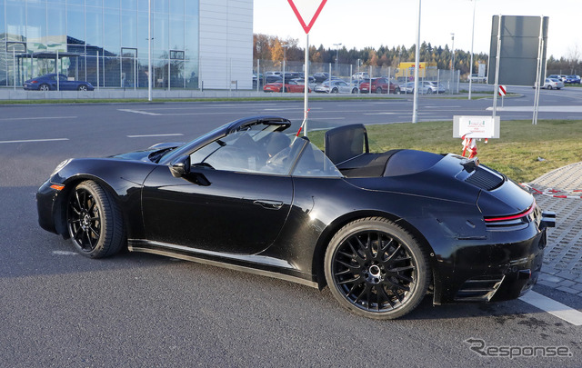 ポルシェ 911カブリオレ 次期型スクープ写真