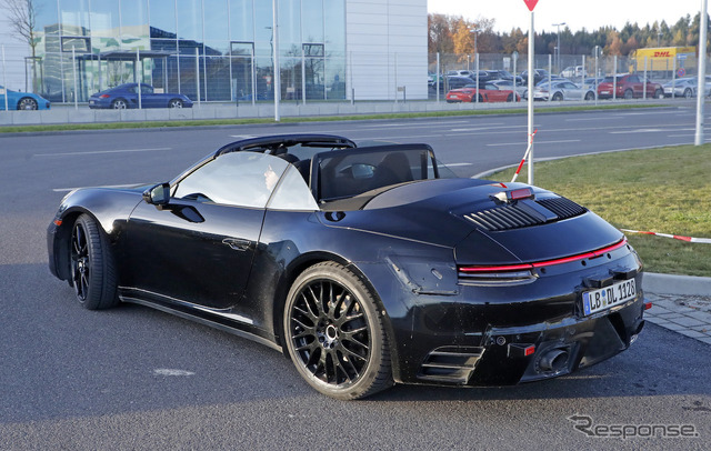 ポルシェ 911カブリオレ 次期型スクープ写真
