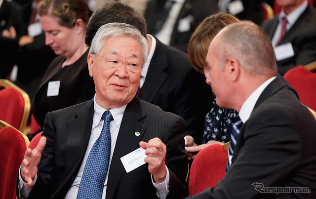 日立製作所の中西宏明会長　(c) Getty Images