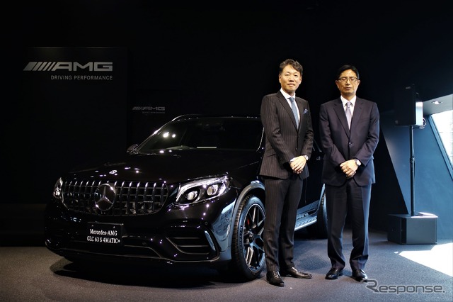 メルセデス・ベンツ日本代表取締役社長兼CEOの上野金太郎氏（左）とシュテルン世田谷代表取締役社長の板東徹行氏（右）