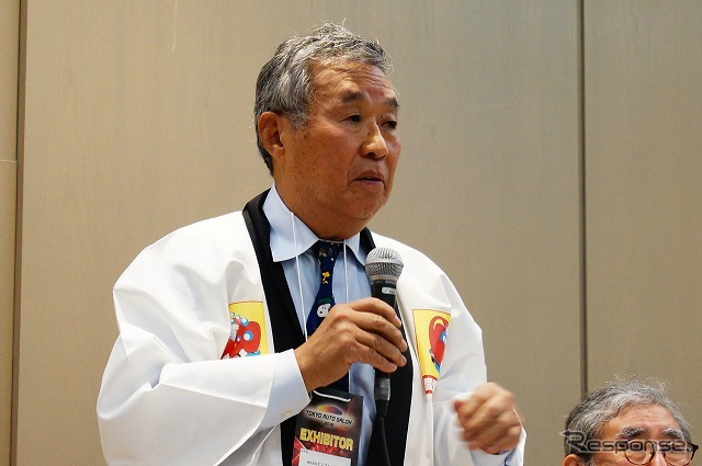 全国自動車用品工業会の西脇保彦理事長(ボンフォーム代表取締役社長)。