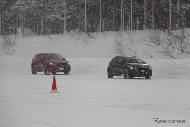 マツダ雪上試乗会