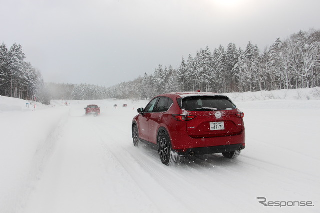 マツダ雪上試乗会