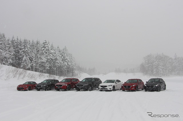 マツダ雪上試乗会