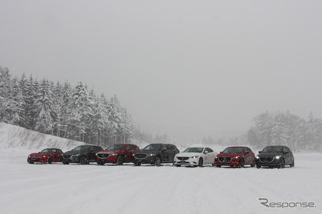 マツダ 雪上試乗会