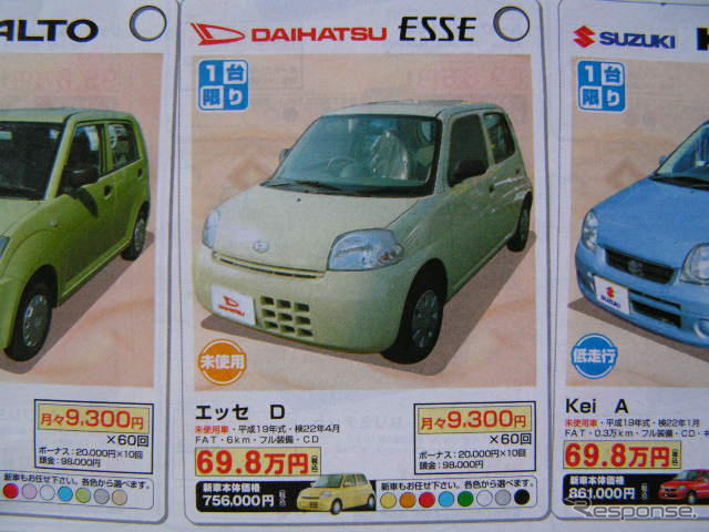 【値引き情報】このプライスで軽自動車を購入できる!! スバル、ダイハツ、ホンダもいっぱい