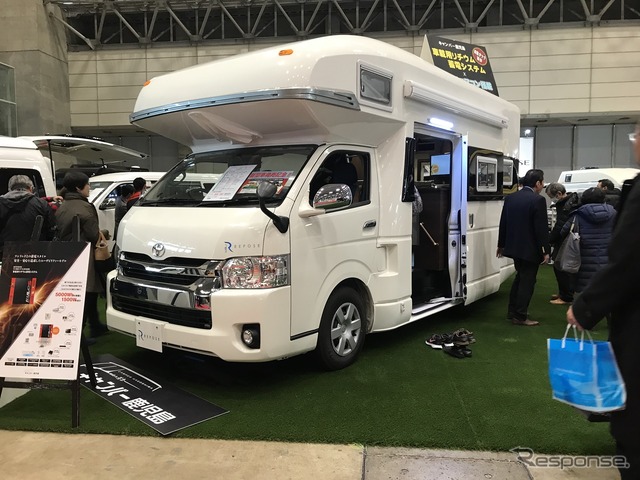 キャンパー鹿児島、キャンピングカーショー2018に車載用蓄電システム「KULOS」搭載の最新モデル『rem repose』などを出展。