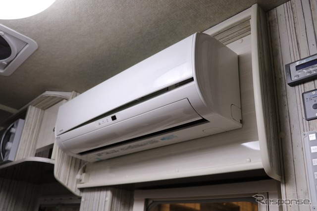 ゆとりある蓄電性能でエアコンも安心して利用可能。