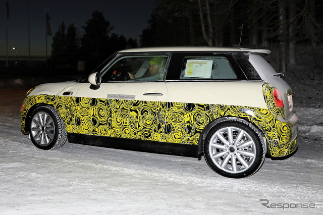 MINI E(仮称)に設定される「S」モデルのプロトタイプ スクープ写真